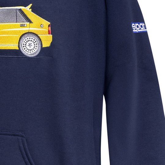 Bluza z kapturem Lancia HF Delta Integrale Sparco granatowa/biała