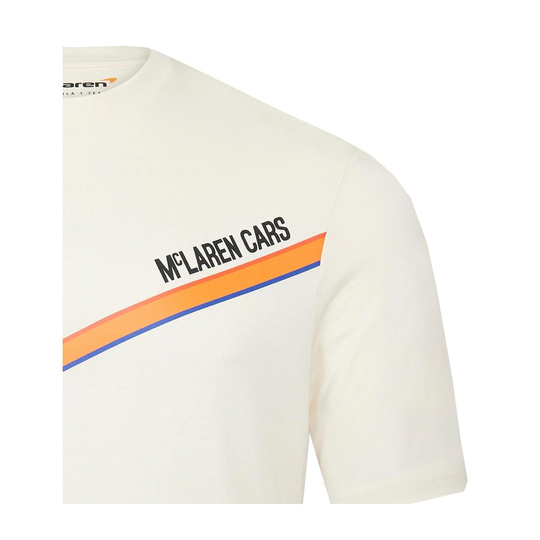 Koszulka t-shirt męska Monaco Triple Crown Ecru McLaren F1 