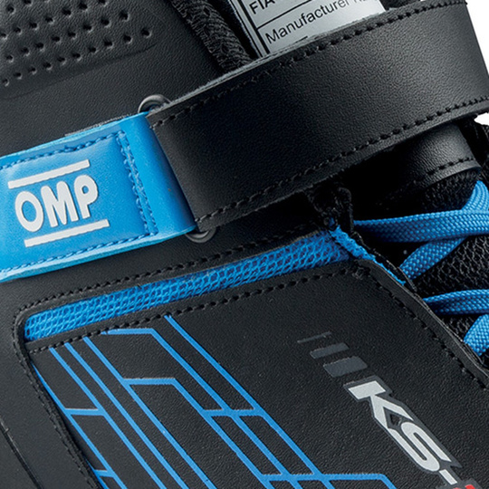 Buty OMP KS-2X czarne/niebieskie (FIA)