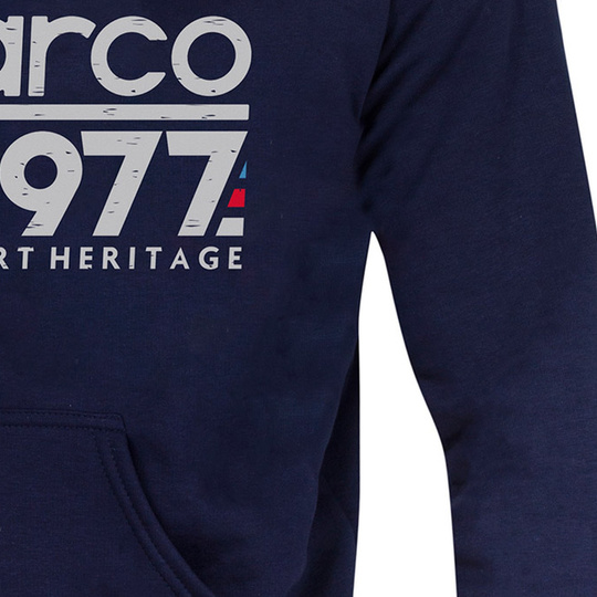 Bluza z kapturem 1977 Sparco granatowa