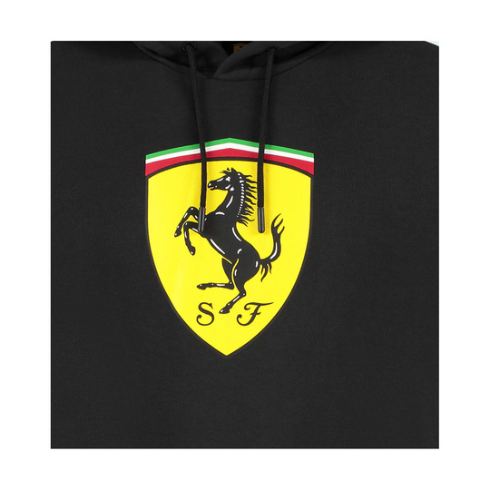 Bluza męska Hoodie Shield czarna Ferrari F1 2025