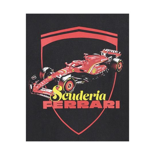 Koszulka T-shirt męska czarna Driver Ferrari F1 2025