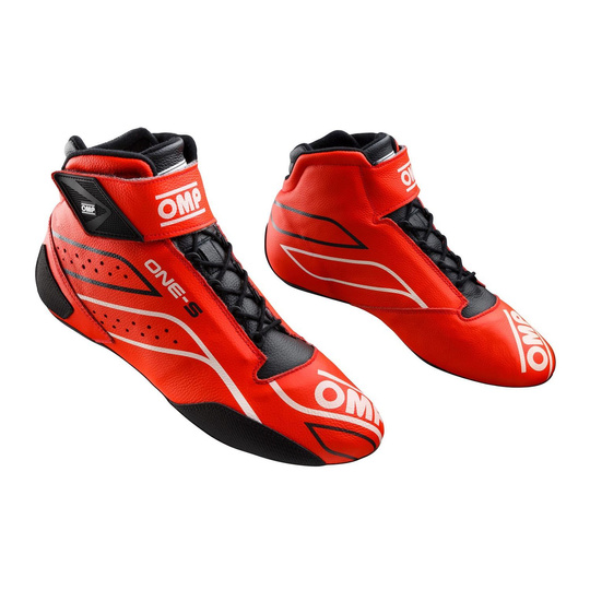 Buty rajdowe OMP ONE-S MY20 czerwone (homologacja FIA)