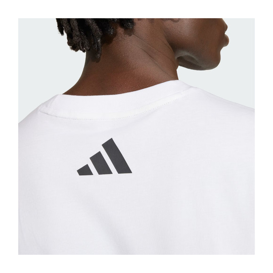 T-shirt męski biały Large Logo Mercedes AMG F1 2026