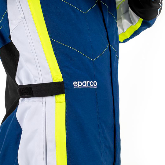 Kombinezon dziecięcy Sparco Kerb niebieski/żółty (FIA)