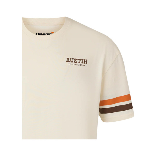 Koszulka t-shirt Austin GP McLaren F1 beżowa