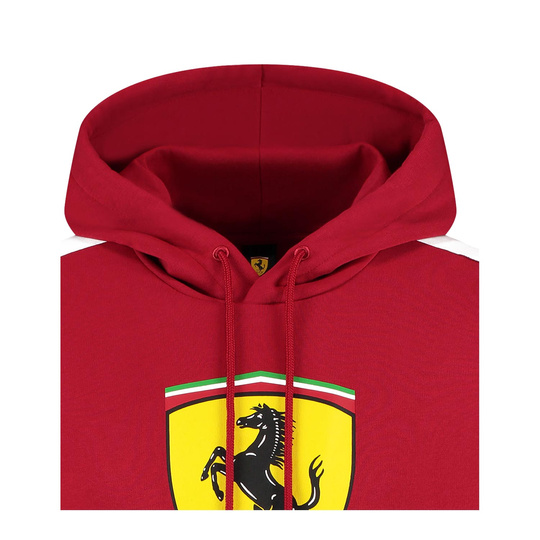 Bluza męska Hoodie Shield czerwona Ferrari F1 2025
