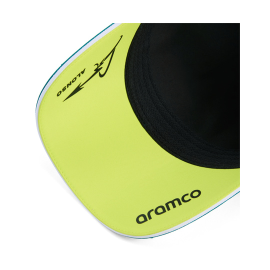 Czapka baseballowa męska limonkowa Alonso Team Aston Martin F1 2026