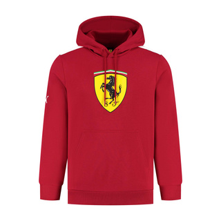Bluza męska Hoodie Shield czerwona Ferrari F1 2025