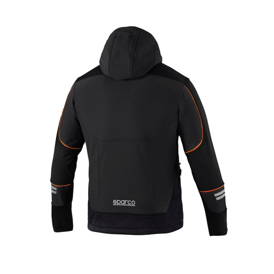 Kurtka Softshell Tech Sparco czarna/pomarańczowa