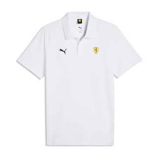 Koszulka polo Logo Scuderia Ferrari F1 2026 biała Koszulka polo Logo Scuderia Ferrari F1 2026 biała