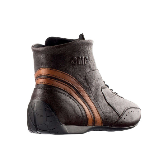 Buty wyścigowe OMP CARRERA MY21 ciemnobrązowe (FIA)