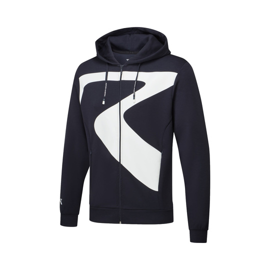 Bluza z kapturem rozpinana AMR Graphic Aston Martin Racing 2026 granatowa