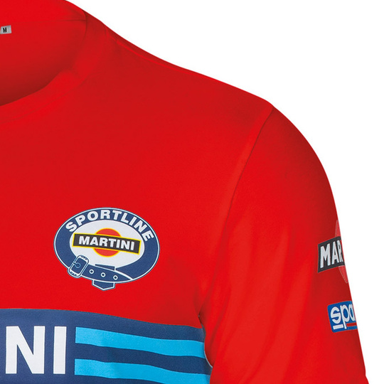 Koszulka t-shirt Martini Racing Sparco czerwona