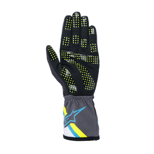 Rękawice Alpinestars TECH-1 K Race V2 Graph szare/niebieskie