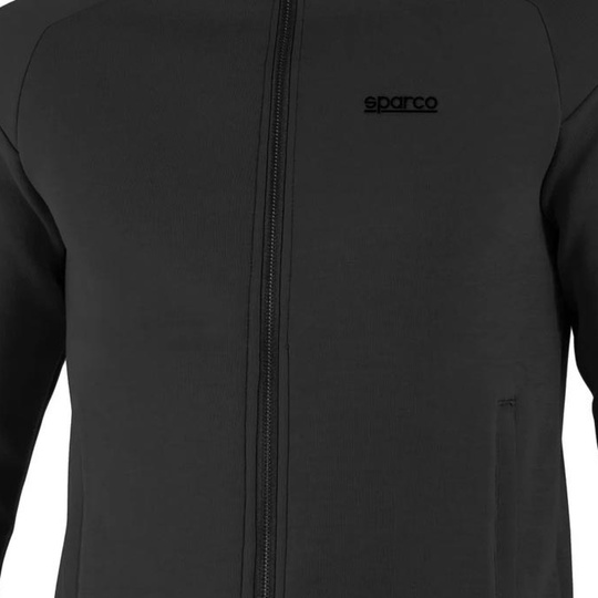 Bluza z kapturem rozpinana Full Zip MY25 Sparco czarna
