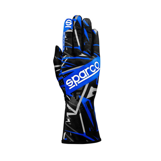 Rękawice Sparco K-Rookie czarne/niebieskie