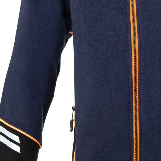 Bluza rozpinana Tech Sparco niebieska/pomarańczowa