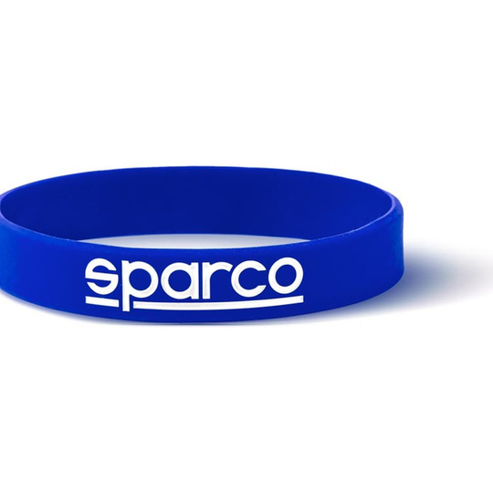 Opaska silikonowa na nadgarstek Logo Sparco niebieska