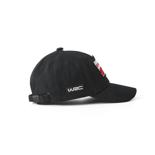 Czapka baseballowa dziecięca Stripe czarna Rally Poland WRC 