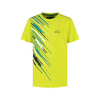 Koszulka t-shirt dziecięca Graphic Aston Martin F1 limonkowa Koszulka t-shirt dziecięca Graphic Aston Martin F1 limonkowa