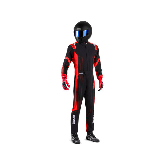Kombinezon Sparco Thunder czarny/czerwony (FIA)
