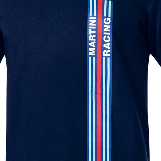 Koszulka t-shirt Stripes Martini Racing Sparco granatowa