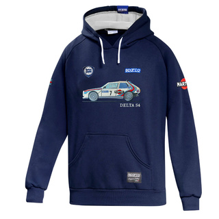 Bluza z kapturem męska Sparco Lancia Delta S4 Martini Racing