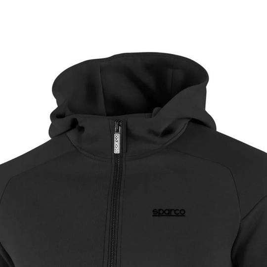 Bluza z kapturem rozpinana Full Zip MY25 Sparco czarna