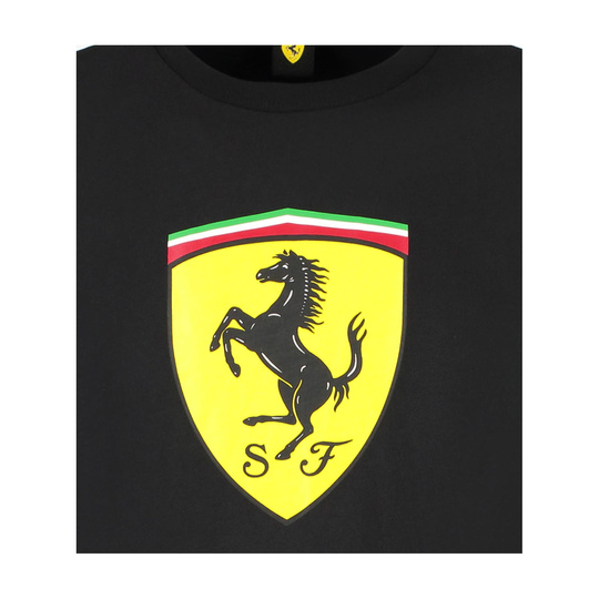 Koszulka T-shirt męska Shield czarna Ferrari F1 2025