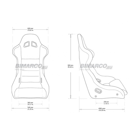 Fotel Bimarco COBRA PRO czarny (homologacja FIA)