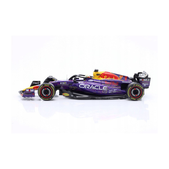 Model bolidu 1/18 Max Verstappen Las Vegas 2023 RB19 Red Bull Racing