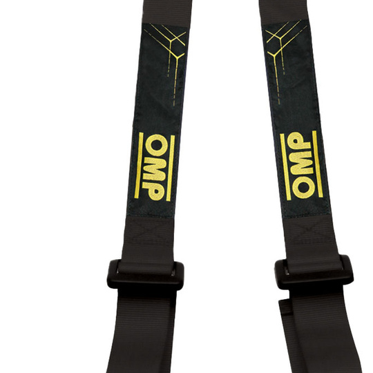 Pasy 3-punktowe OMP Strada DA509 czarne (ECE)