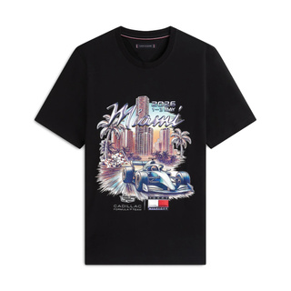 Koszulka t-shirt Miami Graphic Cadillac F1 2026 czarna Koszulka t-shirt Miami Graphic Cadillac F1 2026 czarna