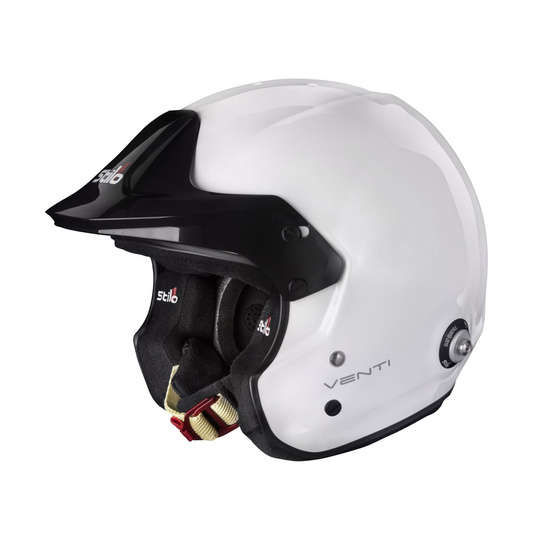 Kask Stilo Venti Trophy Jet Hans biały (FIA)