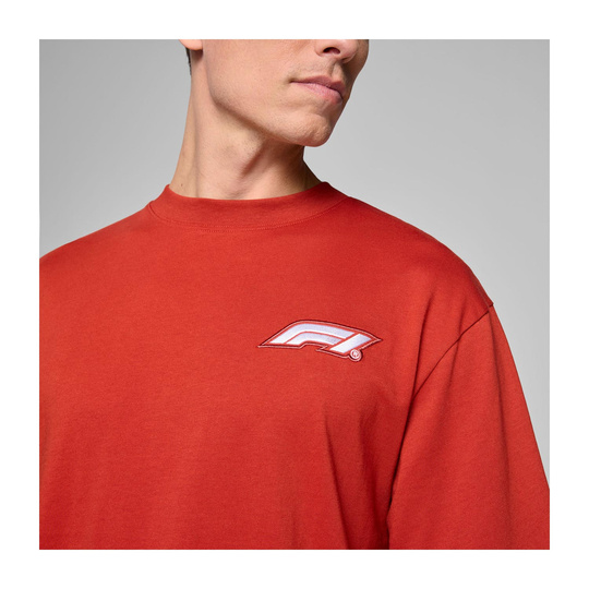 Koszulka t-shirt Heritage Logo Formula 1 czerwona