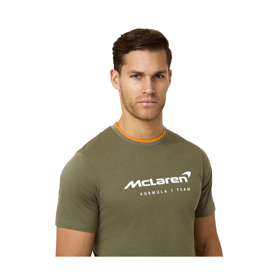Koszulka t-shirt męska Essentials zielona McLaren F1 2025