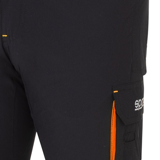 Spodenki Light Tech Sparco czarne/pomarańczowe
