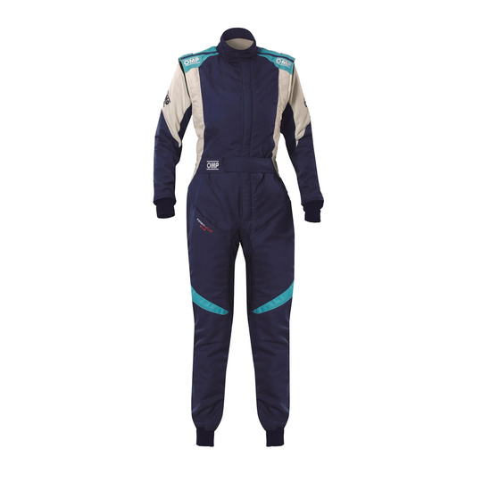 Kombinezon rajdowy OMP FIRST EVO ELLE MY25 granatowy (FIA)