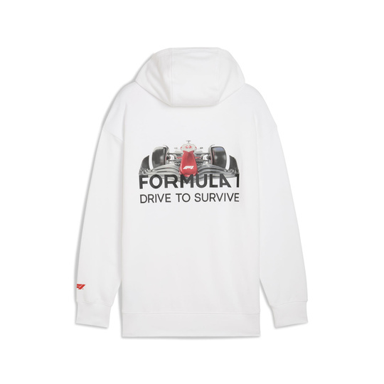 Bluza z kapturem DTS Relaxed Formula 1 biała