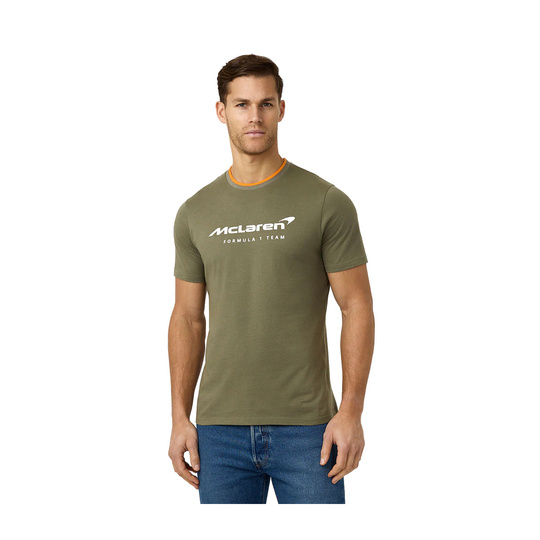 Koszulka t-shirt męska Essentials zielona McLaren F1 2025