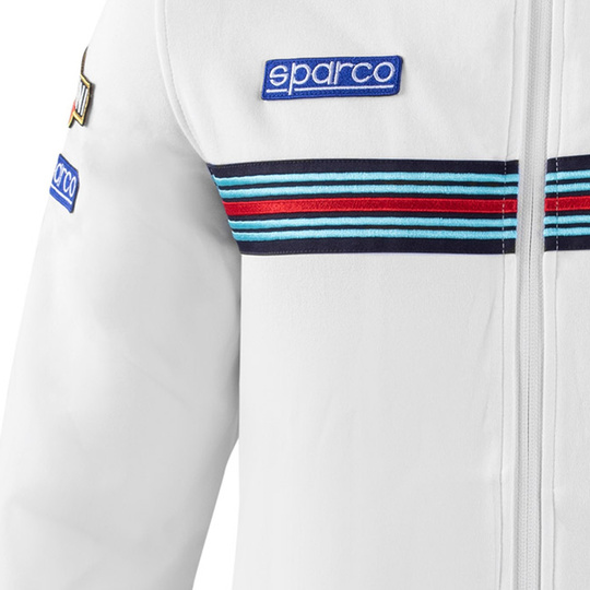 Bluza rozpinana Martini Racing Sparco biała
