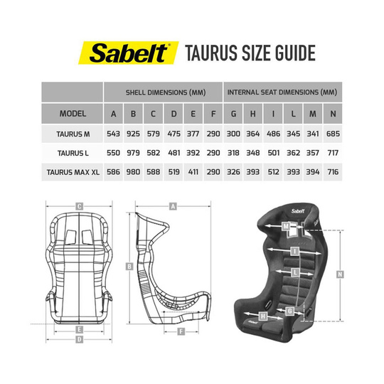 Fotel Sabelt Taurus XL (FIA)
