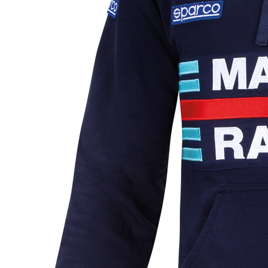 Bluza z kapturem Martini Racing Sparco granatowa