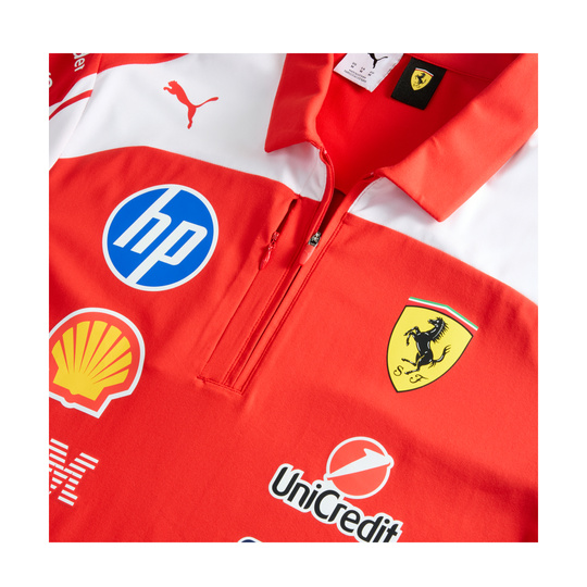 Koszulka polo męska Authentic Team Scuderia Ferrari F1 2026