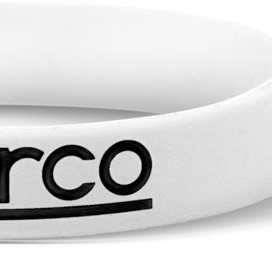Opaska na nadgarstek Logo Sparco biała