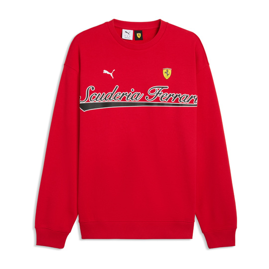 Bluza męska czerwona Crew Neck Scuderia Ferrari F1 2026