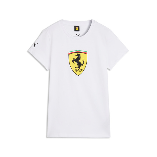 Koszulka t-shirt damska Large Logo Scuderia Ferrari F1 2026 biała