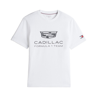 Koszulka t-shirt Shield Cadillac F1 2026 biała Koszulka t-shirt Shield Cadillac F1 2026 biała