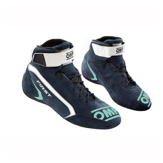 Buty OMP First MY21 granatowe/niebieskie (FIA) Buty OMP First MY21 granatowe/niebieskie (FIA)